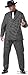 Adult Men's Plus Size Gangster Costume XXL