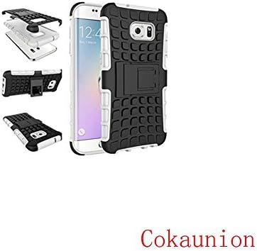 S7 Edge case,Samsung Galaxy S7 Edge case,CUN*NEW shockproof Tough Rugged Dual-Layer Case with Built-in Kisckstand Heavy Duty Rugged Dual Layer Case with kickstand (White)
