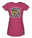 The Biggest Loser - Biggest Loser Logo Juniors T-Shirt In Hot Pink