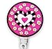 Heart & Flowers 3D Rubber Retractable Badge Holder