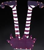 36 Fallen Purple Witch Gel Lighted Halloween Yard Art