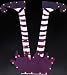 36" Fallen Purple Witch Gel Lighted Halloween Yard Art