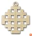 14kt Gold Jerusalem Cross Medal