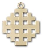 14kt Gold Jerusalem Cross Medal