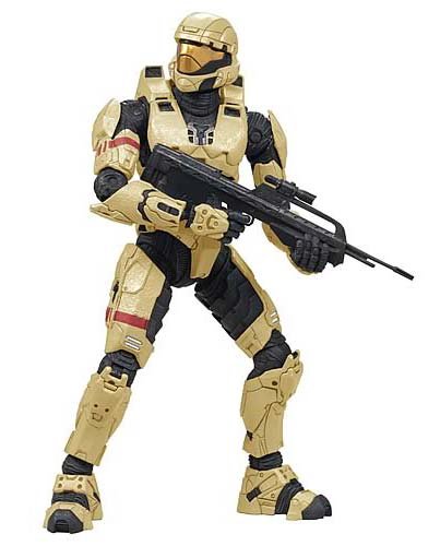 41xzjkHhUOL Halo 3 Mcfarlane Toys Series 3 Exclusive Action Figure Yellow Spartan Soldier ODST