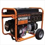 Generac 0056960 8000 Watt Portable Generator w/ Electric Start (Canadian CSA Model)