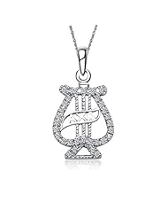 Alpha Chi Omega Silver Badge Lavalier (ACO-P004)