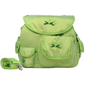 Buy Baby Bee Bags Designer Eglan Dragonfly Silk Baby Diaper Bag Tote, Backpack, Messenger by Baby Bee Bags - Eglan