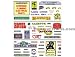 Woodland Scenics Dry Transfer Decals - Railroad & Advertising Assorted Business Signs