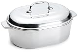 Chef's Design 7-1/2-Quart Covered Oval Roaster with Nonstick Interior