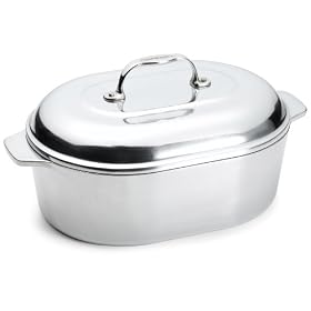 Chef's Design 7-1 2-Quart Covered Oval Roaster with Nonstick Interior by Chef's Design