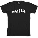 picture of Evolution of Man - Mens Snowboarding T-Shirt - 7 colours