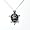 image Sterling Silver Charcoal Chinese Jade Turtle Pendant