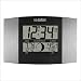 La Crosse Technology WS-8117U-AL Silver Atomic Wall Clock with Moon Phase & Indoor/Outdoor Temperatu