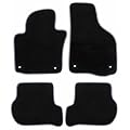 RAU AMRAS0031 Passform Fussmatten BMW E 60 E60 Limousine 4 T�rer Baujahr ab Juli 2003 mit Mattenhalter (Flauschpads) auf Fahrer und Beifahrermatte