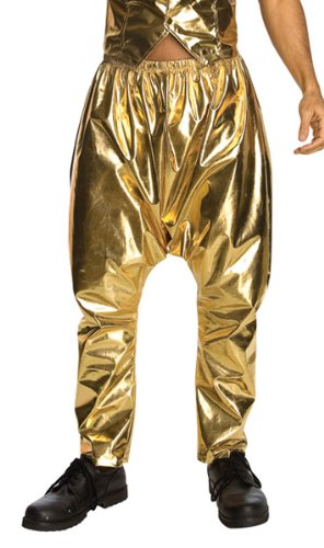 Rubies Retro 80s MC Rapper Costume Adult Gold Hammer Pants