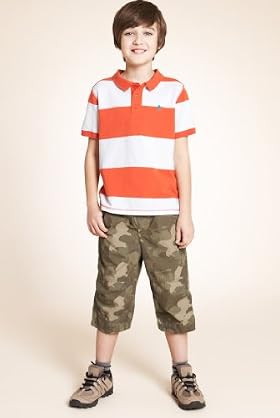2 Piece Pure Cotton Polo T-Shirt & Shorts Set