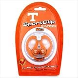 Koss SportClip Earphones with Wind Up Storage Case, University of Tennessee Logo - Orange