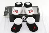 41y%2B1X5UdfL. SL160  Nike Air Jordan Newborn Infant Baby Booties Socks Black and Blue w/Air Jordan Logo Size 0 6 Months