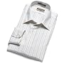 Van Heusen Men's Fitted Wrinkle Free Broadcloth Multi Stripe Long Sleeve
