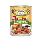 愛犬元気 缶 13歳からの愛犬用 ビーフ&緑黄色野菜入り 375g