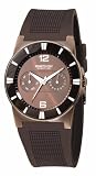 Kenneth Cole Stainless Steel Mens Brown Multifunction Analogue Dial Brown Silicon Strap Watch