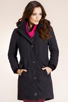 Per Una Faux Fur Longline Hooded Jacket