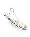 Women's Rhinestone Metal Hair Barrette Clip Hair Pin Antique Silver IMB2137