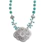 .925 Silver & Turquoise Necklace- 18+ IN