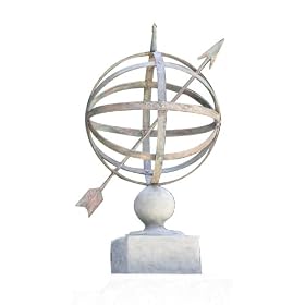 Garden Accents Garden Armillary with Concrete Base (2 pieces) by 