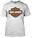 Harley-Davidson Men's Orange Bar & Shield White T-Shirt 30290590