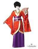 Geisha Elite Adult Costume Japanese Asian Kimono