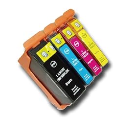 4 Lexmark L-100/L-108 XL (also fits L105/LM105) Compatible Ink Cartridges for the Lexmark Interpret S405 Printer from 'The Ink Squid' - 1 x Black XL (19ml); 1 x Cyan/Blue XL (12.5ml); 1 x Magenta/Red XL (12.5ml); 1 x Yellow XL (12.5ml). Fully Compatible, the Latest Chips and the Maximum ML Capacity of any Compatible Ink Cartridge. 2 Year Guarantee on all Cartridges.
