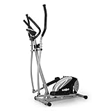 Klarfit Ellifit Basic 20Elliptical Cross Trainer (Integrated Heart Rate Monitor, 8-Step Adjustable Resistance & Training Computer) - Silver