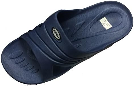 Suave Men's Rubber Sandal Slipper Comfortable Shower Beach Shoe Slip On Flip Flop