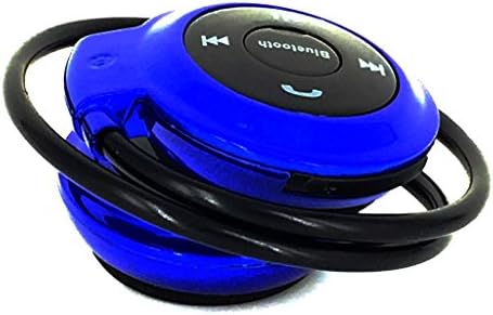 Tengreen Mini Neckback Sport Wireless Bluetooth Handsfree Stereo Headset Headphone with Microphone/mic Fm Radio for Cell Phone Pc (Blue)