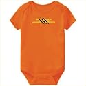Baby Bodysuit Orange " BEWARE OF THE Nova Scotia Duck Tolling Retriever " Dogs 3 - 6 Months