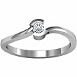 18K White Gold Diamond Ring - 0.07 Ct.