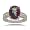 Radiant Mystic Fire Topaz Ring w/ Diamonds - 925 Silver