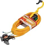 ハタヤ　２Ｐ接地付延長コード　１０ｍ　イエロー　3704572　SX103KY