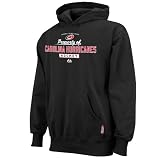 NHL Men's Carolina Hurricanes Property of Long Sleeve Hooded Fleece Pullover, Pro Black, XX-Large