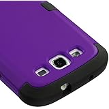 MYBAT SAMSIIIHPCTUFFSO012NP Premium TUFF Case for Samsung Galaxy S3 - 1 Pack - Retail Packaging - Grape/Black