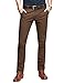 Match Mens Slim Tapered Flat Front Casual Pants (34, 8025 Dark Brown#2)