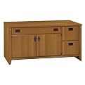 Mission Pointe 60" Computer Credenza- Planked Maple