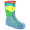 Girls Wellington Boots - Blue/Multi - UK 10-3