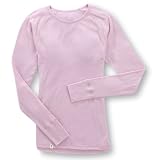 Ibex Women's Woolies Crew Top, Soft Pink, Medium