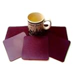 SAVE $4 - Coasters Leather Square 6 Pcs Chocolate Brown $8.00