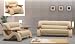 3ps NEW CONTEMPORARY ITALIAN LEATHER SOFA SET-2033BEIGE