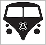 VW Bus Vanagon Sticker Decal Black