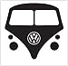 VW Bus Vanagon Sticker Decal Black